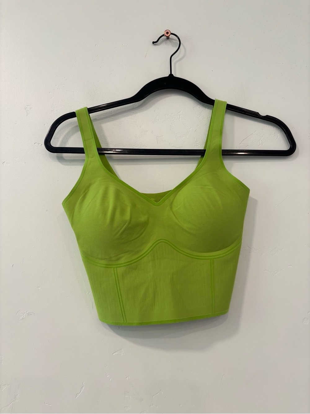 Fanka Body Sculpt Bra Tank Lift Curve Top Lime Green Women Size S Gym Running